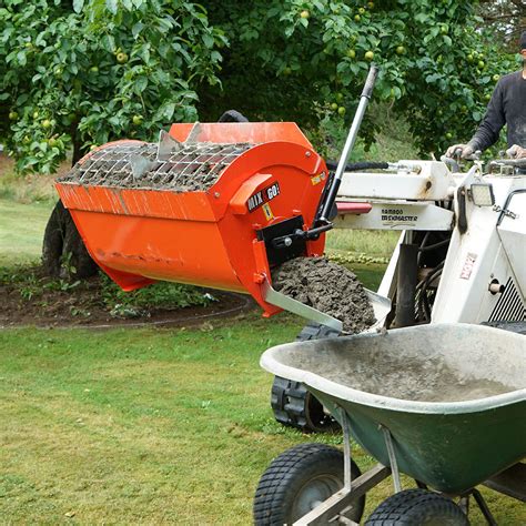 concrete bucket for mini skid steer|skid steer attachments concrete bucket.